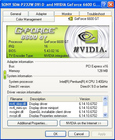 Nvidia geforce discount 6600 gt driver