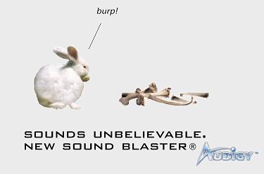 Sounds Unbelievable, New Sound Blaster Audigy